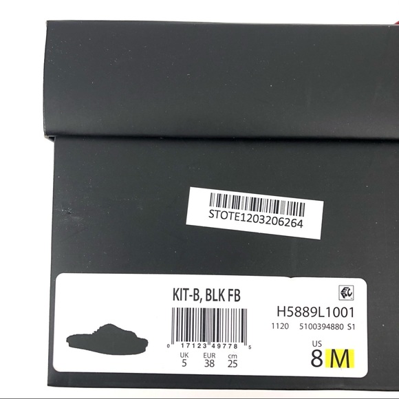 Vince Black Kit Faux Fur Slip On Slides Slippers - Picture 8 of 8